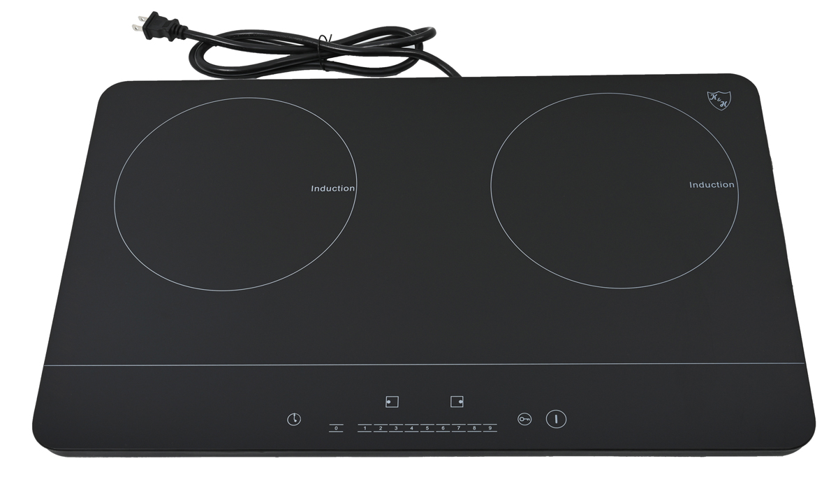 K&H 2 Burner 24" Induction SLIM Cooktop 24 Inch ETL 110V 1800W INDD18